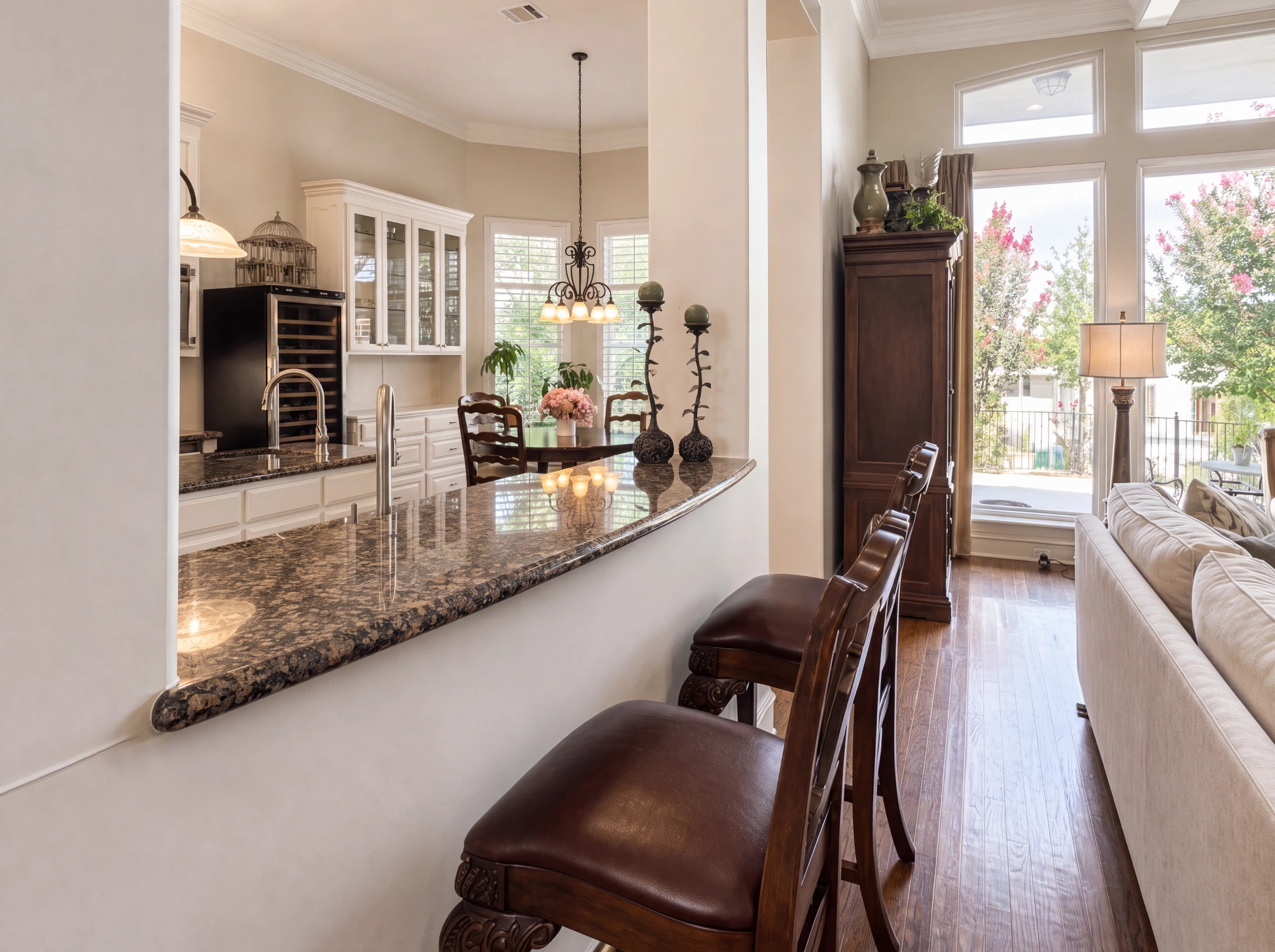 Breakfast bar seating